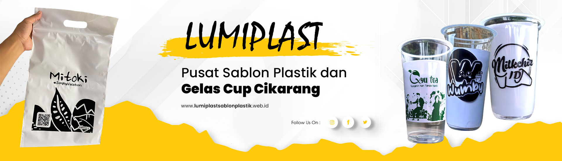 SUB HEADER lumiplast1 LUMIPLAST, Solusi Terbaik untuk Sablon Plastik, solusi Terbaik untuk Gelas Cup dan Tas Kain, Pusat Sablon Plastik dan Gelas Cup Cikarang, sablon plastik murah , jasa sablon plastik terdekat , tempat sablon plastik berkualitas , sablon plastik custom , sablon plastik cepat dan murah , sablon gelas cup murah , jasa sablon gelas plastik terdekat , cetak logo di gelas plastik , sablon cup plastik custom , harga sablon gelas plastik , jasa sablon tas kain murah , sablon tote bag custom , cetak logo di tas kain , tempat sablon tas kain berkualitas , sablon tas kain harga grosir , sablon plastik di Cikarang , sablon plastik di Bekasi , jasa sablon plastik di Blora , cetak sablon gelas cup Jabodetabek , jasa sablon tas kain Jawa Tengah,